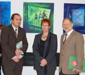 Dr. Mario Berdič, Kunstkritiker (li) Mag. Joze Slana, Direktor (re)