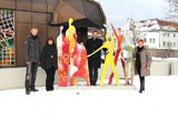 Figurengruppe Together vor Kulturhaus in Knittelfeld