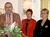Erffnung der Vernissage von Dr. Peter Grabens- berger, Leiter des Kultur- amtes der Stadt Graz