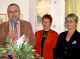 Eröffnung der Vernissage von Dr. Peter Grabens- berger, Leiter des Kultur- amtes der Stadt Graz
